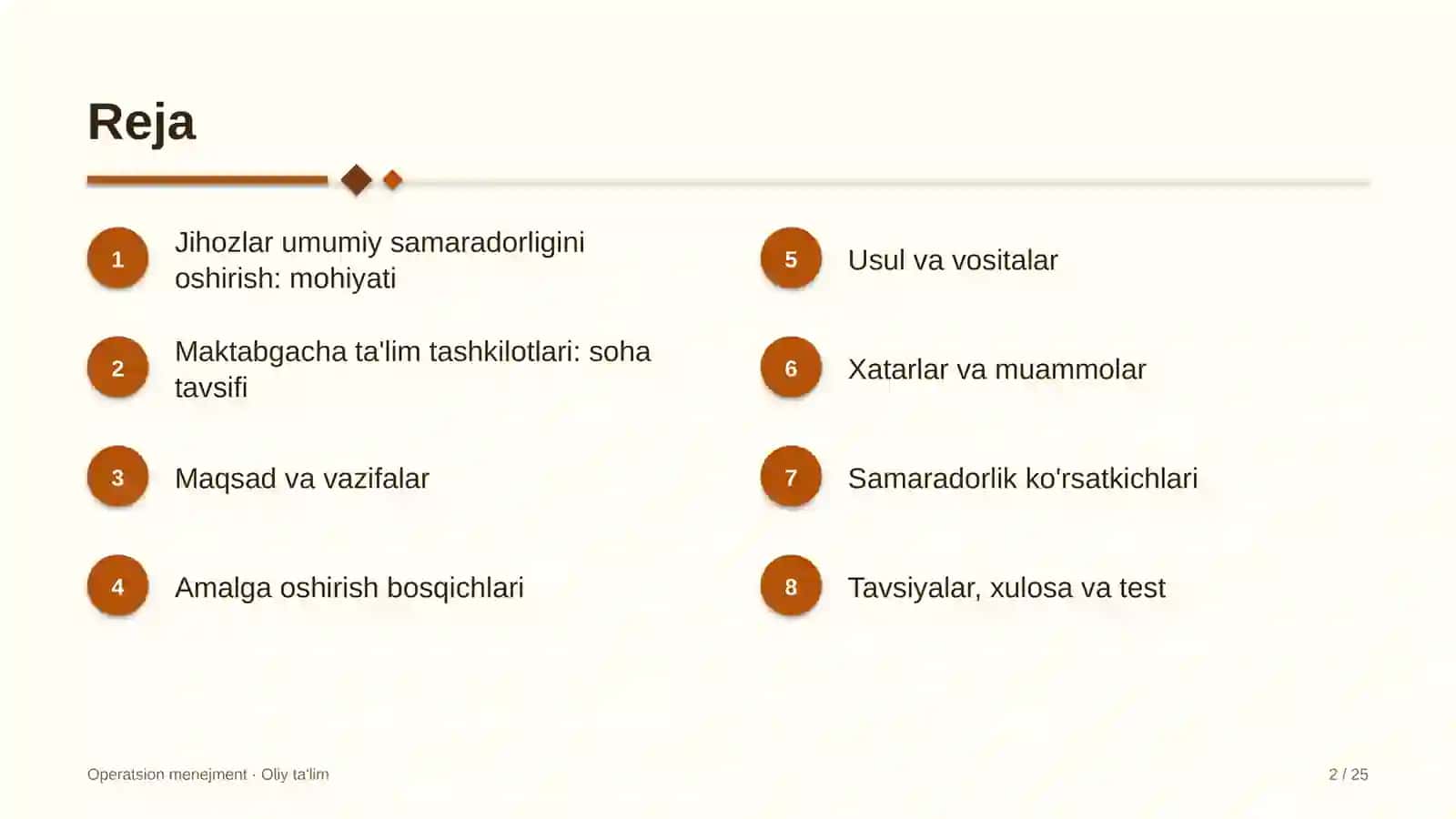 maktabgacha ta'lim tashkilotlarida jihozlarning umumiy samaradorligini oshirish 6963 2