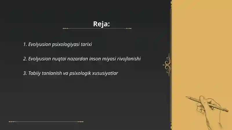 Evolyusion psixologiyaga kirish 2