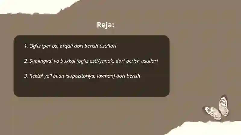 Dori vositalarini qoʼllash usullari 2