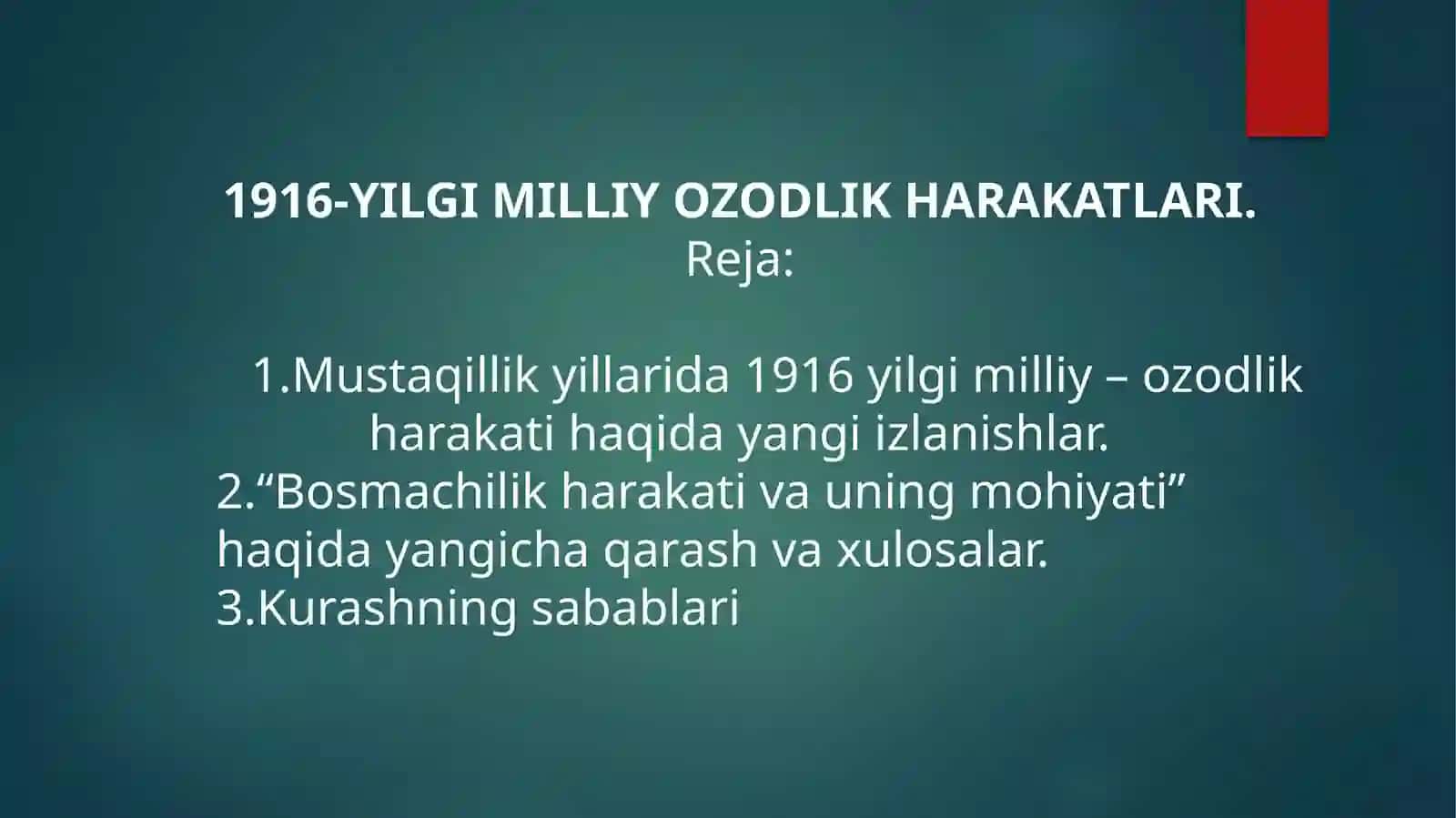 1916-YILGI MILLIY OZODLIKHARAKATLARI 2