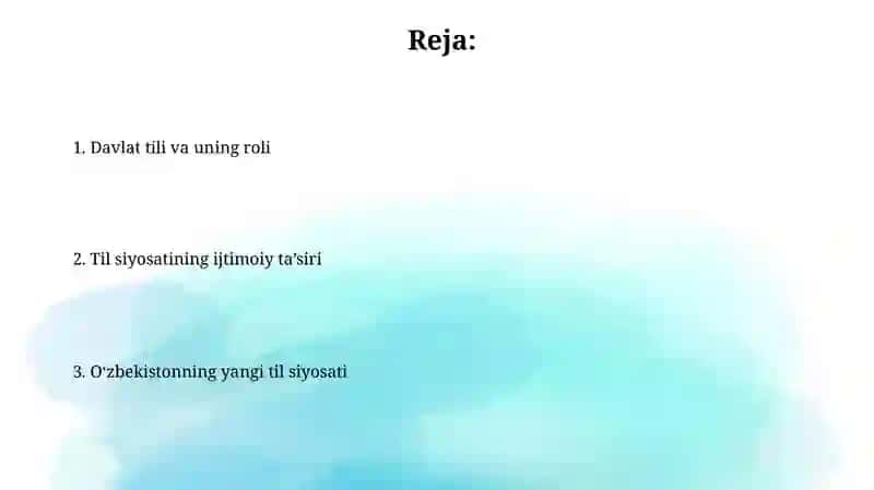 Yangi Oʻzbekiston til siyosati 2