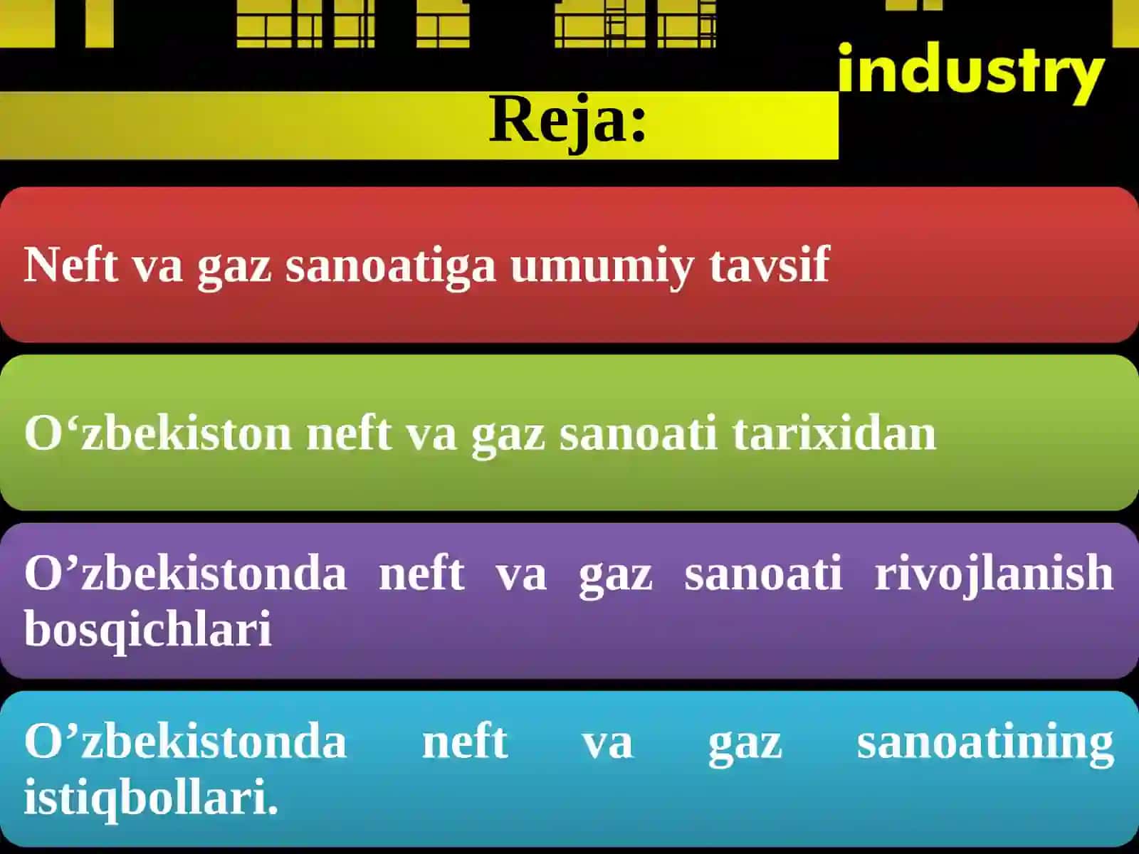 Neft va gaz sanoatiga umumiy tavsif 2