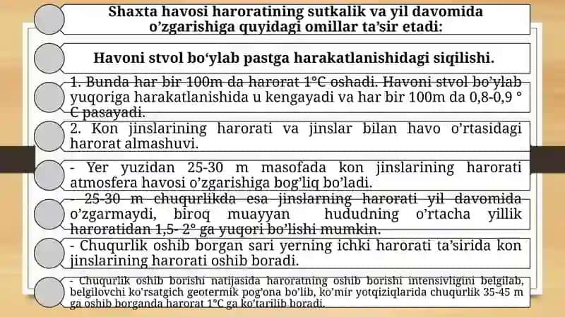 Shaxta havosi harorati 2