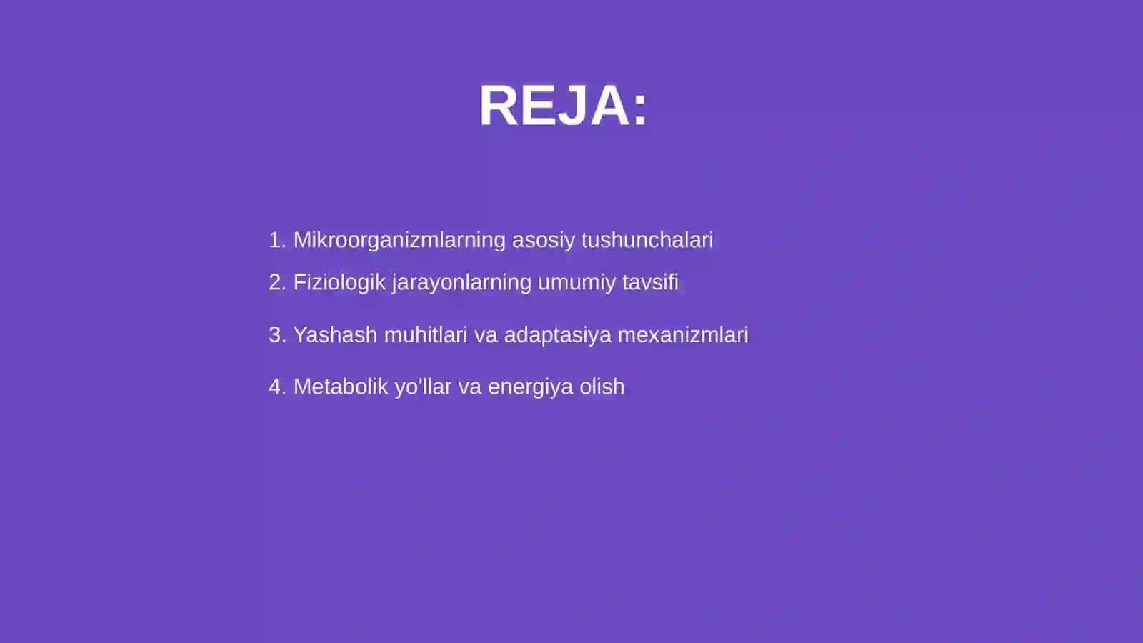 Mikroorganizmlarning fiziologiyasi 2