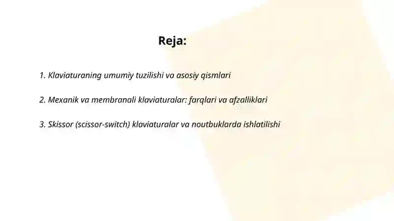Klaviatura qurulmasi haqida 2
