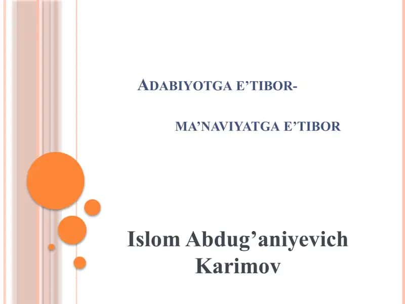 Adabiyotga e’tibor ma’naviyatga e’tibor 2