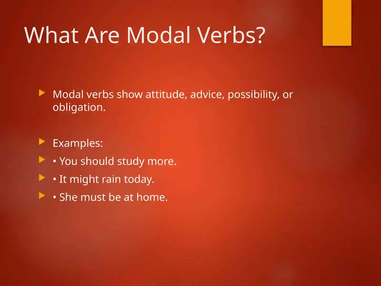 Modal Verbs – Should, Might, Must 2