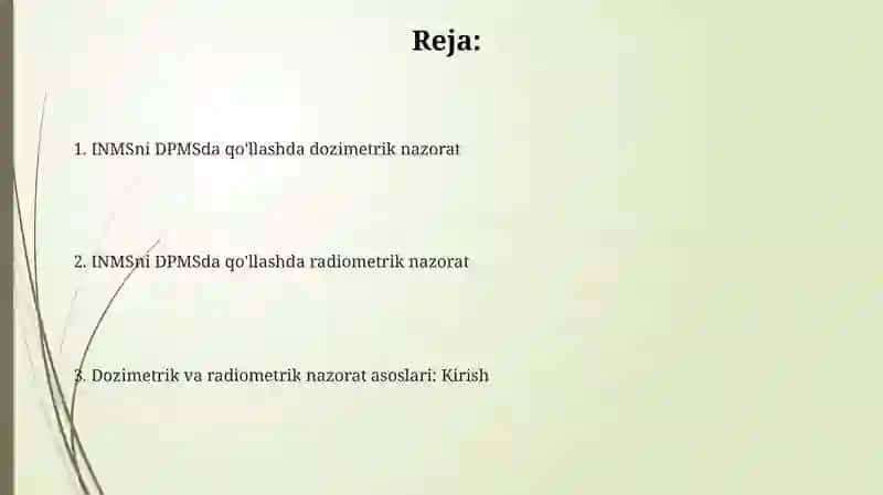 Dozimetrik va radiometrik nazorat asoslari 2