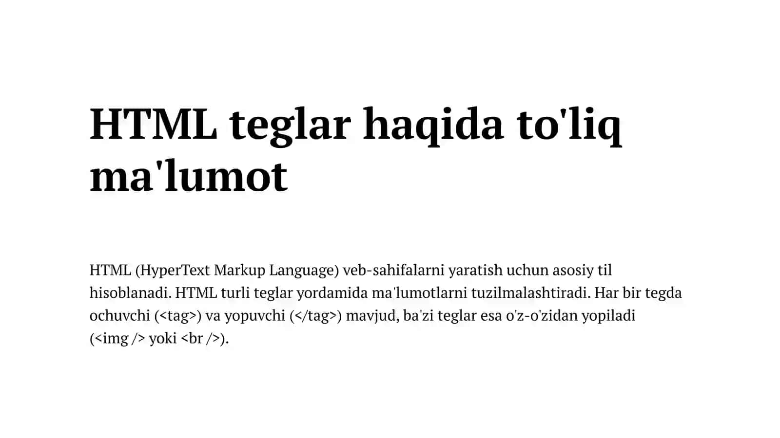 HTML teglar 2