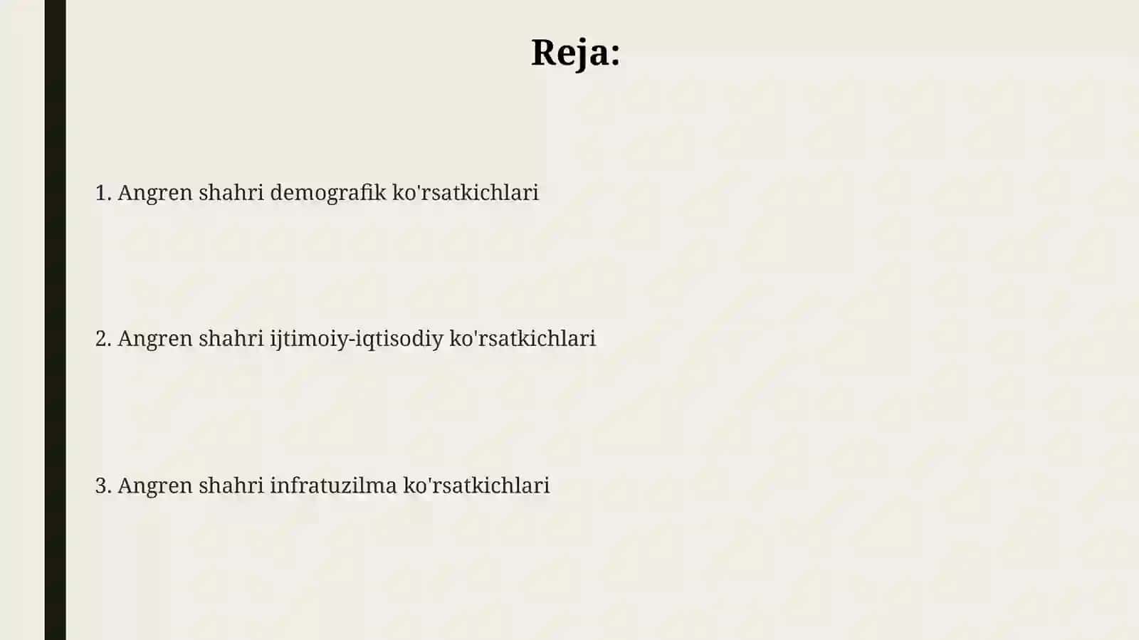 Angrenshaharstatistikkoʻrsatkichlari 2