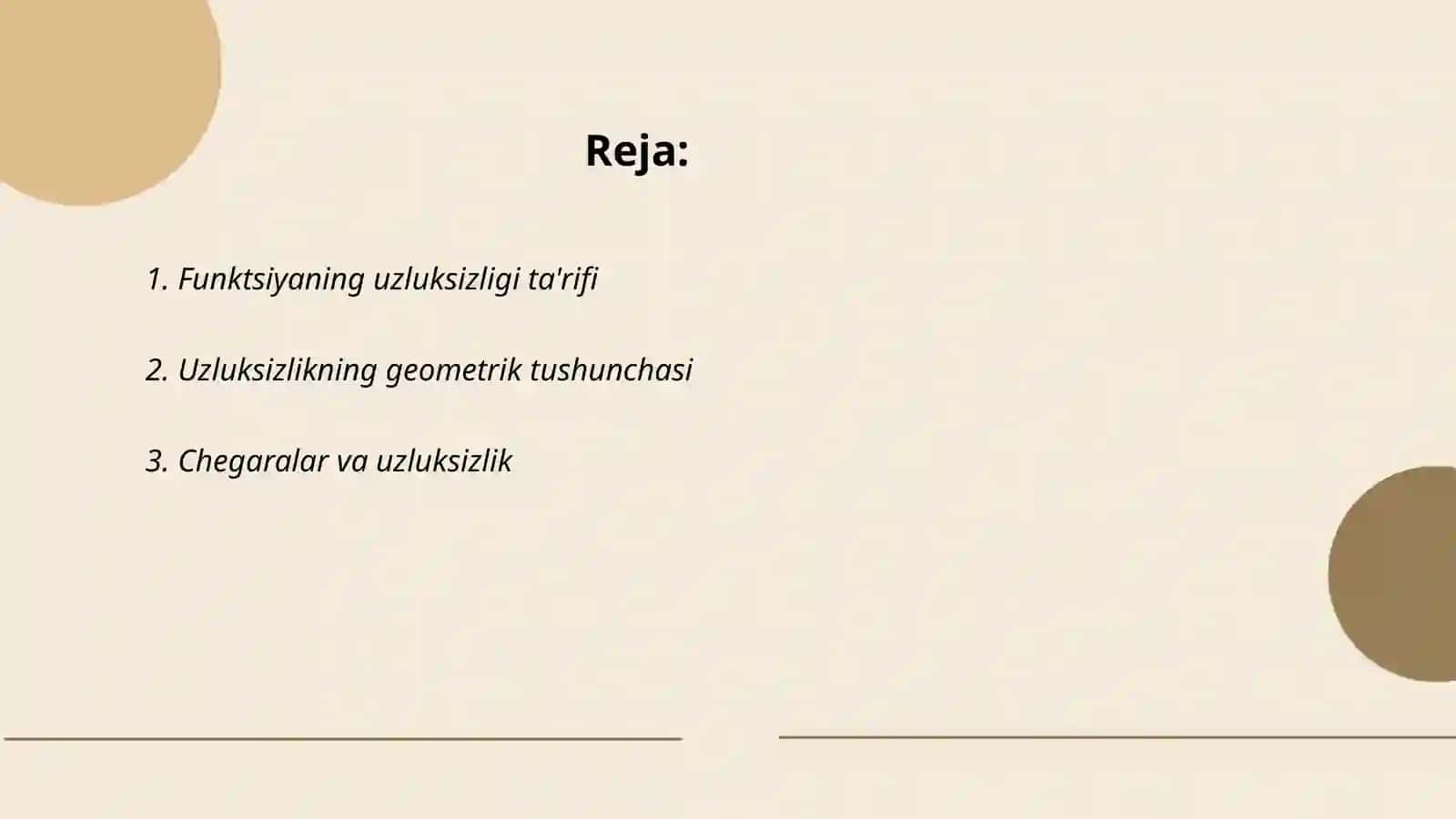 Funksiya uzluksizligi 2