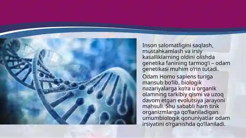 Genetika va inson salomatligi 2