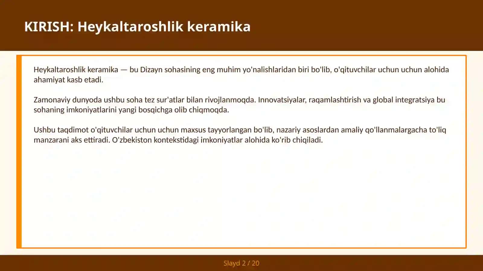 Heykaltaroshlik keramika 2