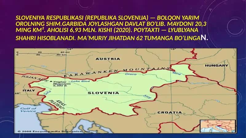 Sloveniya davlati bojhona ma’lumotlari 2