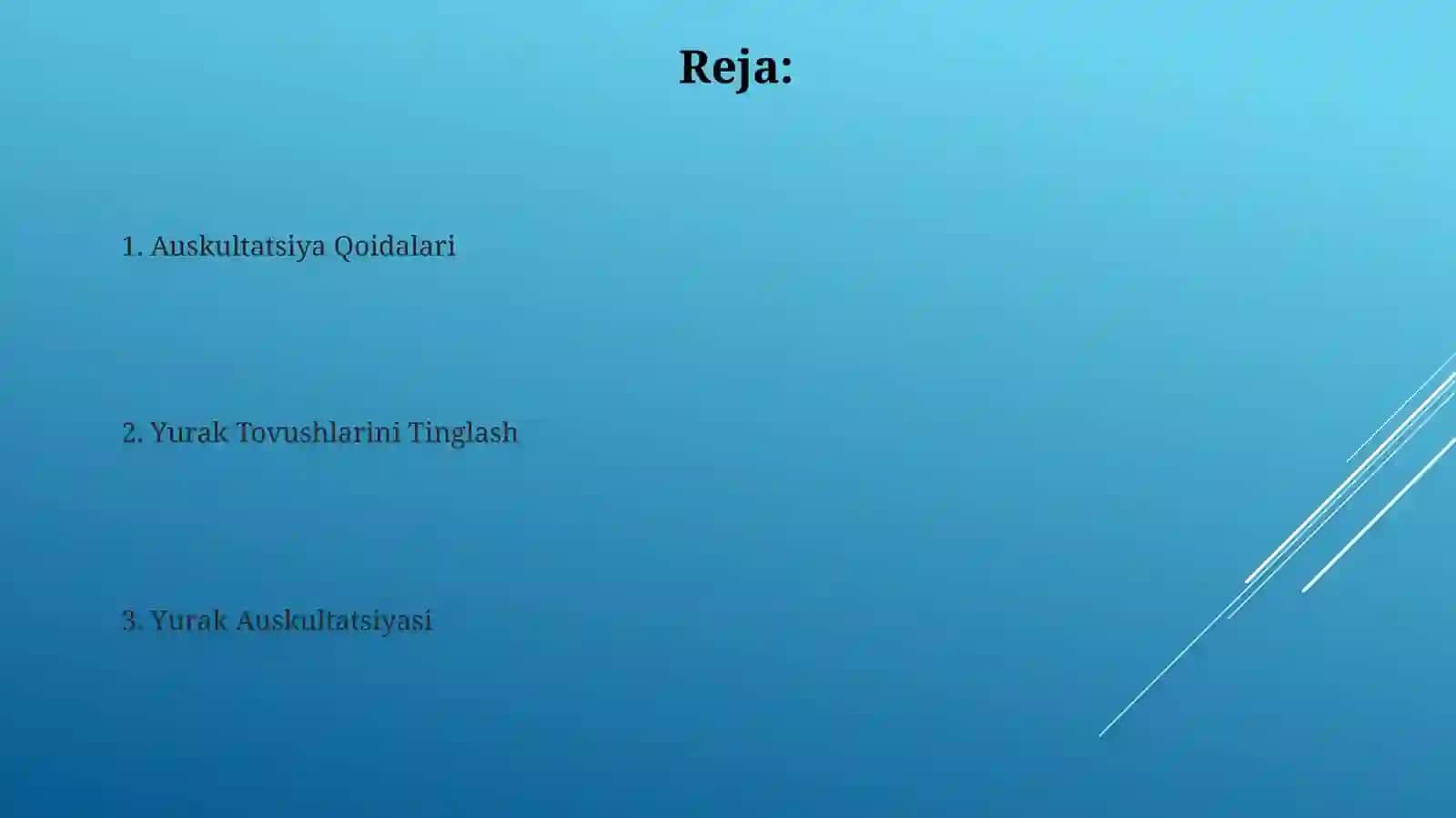 Auskultatsiya Qoidalari 2