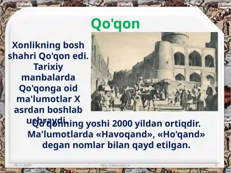 Qo'qonxonligishaharlari 2