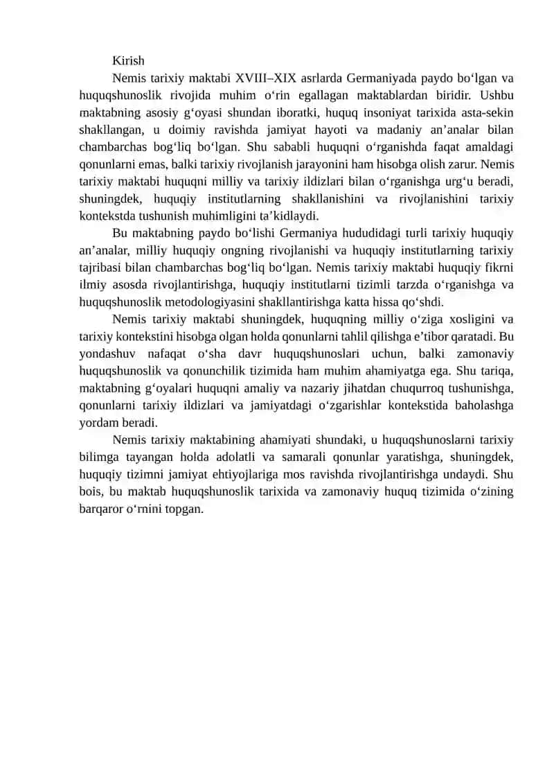 Nemis tarixiy maktabi va uning uziga xos xususiyatlari 2