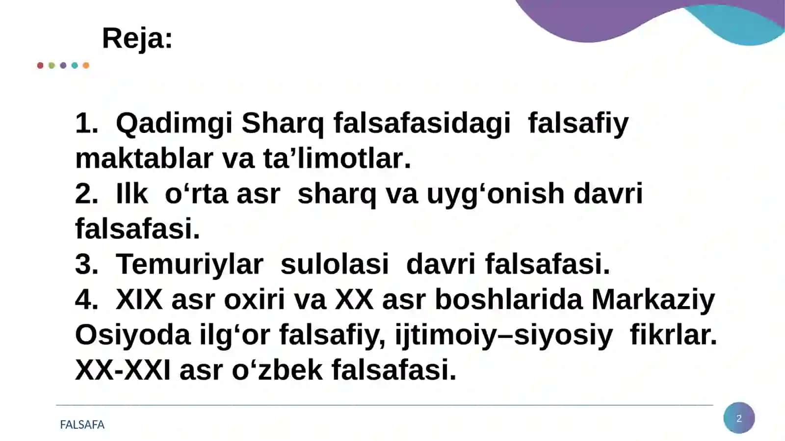 Falsafiy tafakkur taraqqiyot 2