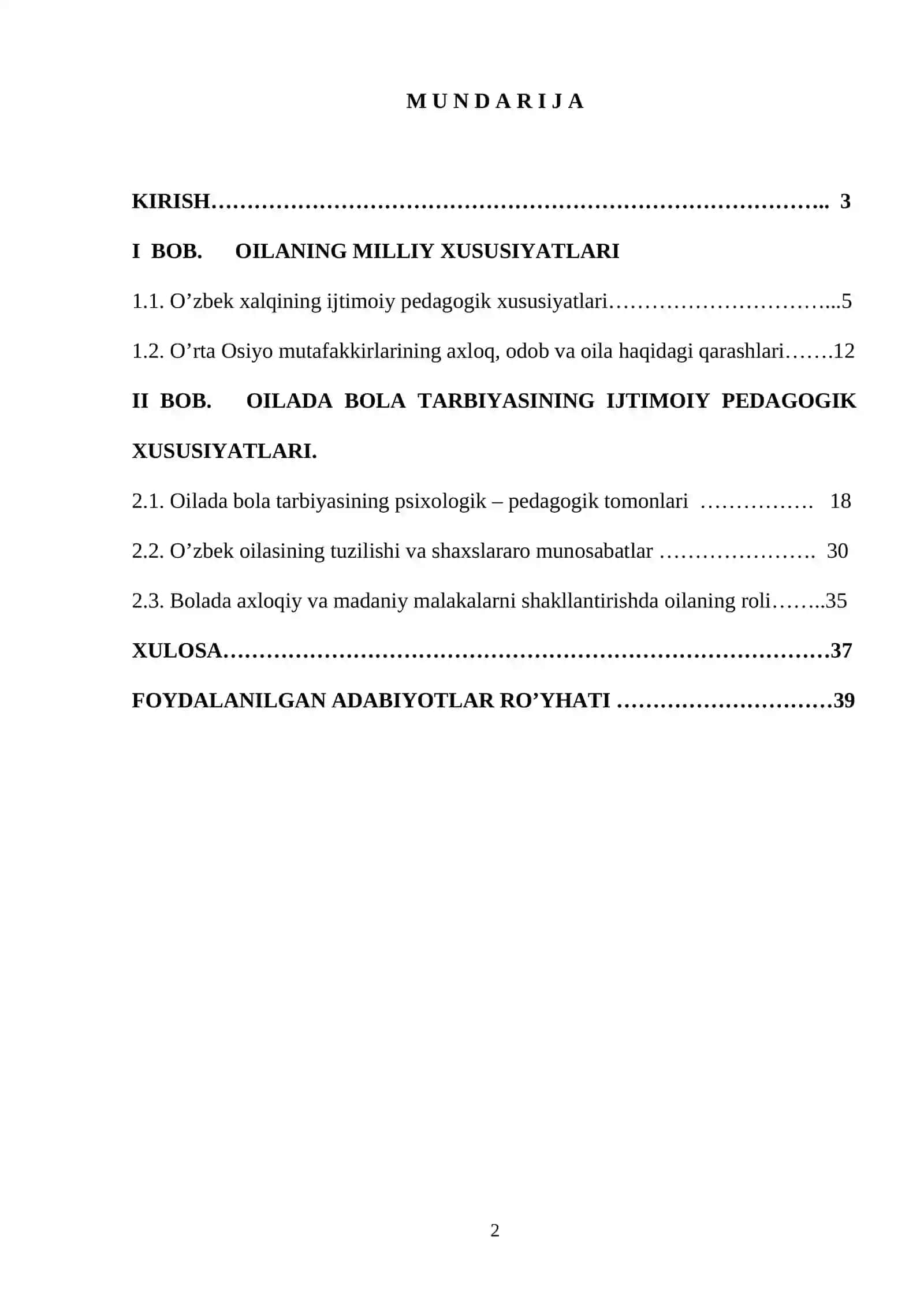 oila bilan olib boriladigan ijtimoiy 2