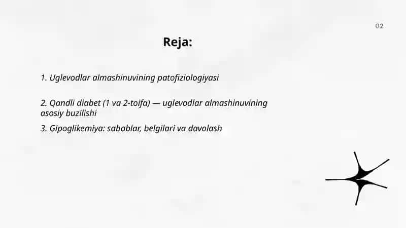 Uglevodlar almasiwinin buziliwi 2