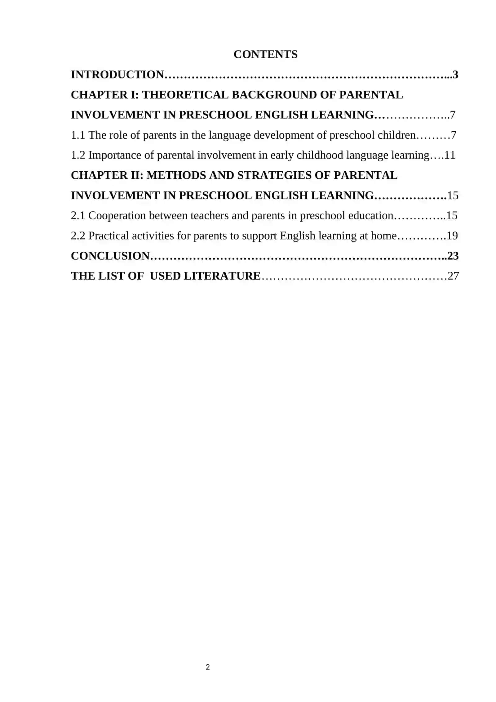 PARENTAL INVOLVEMENT PROCESS OF PRESCHOOL ENGLISH LEARNERS 2