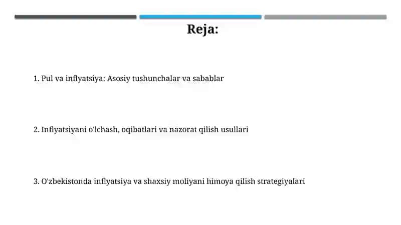 Pul va inflyatsiya 2