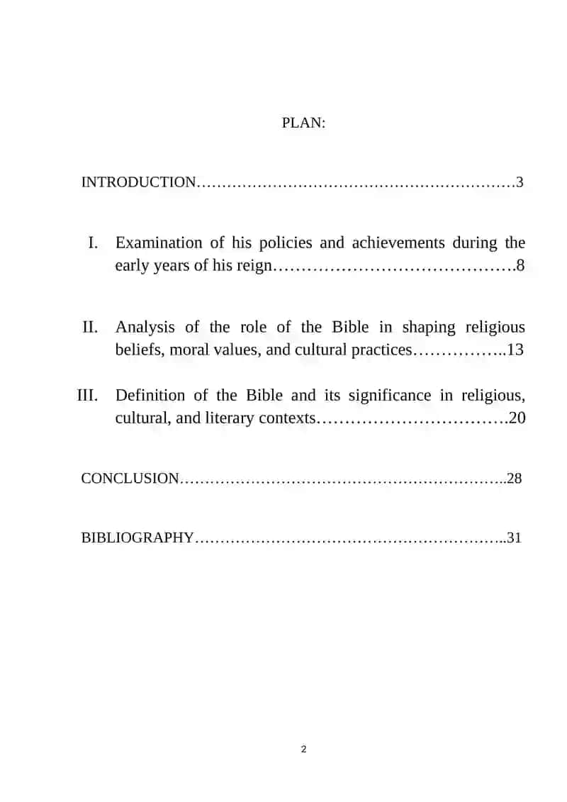 King James Bible Course Paper 2