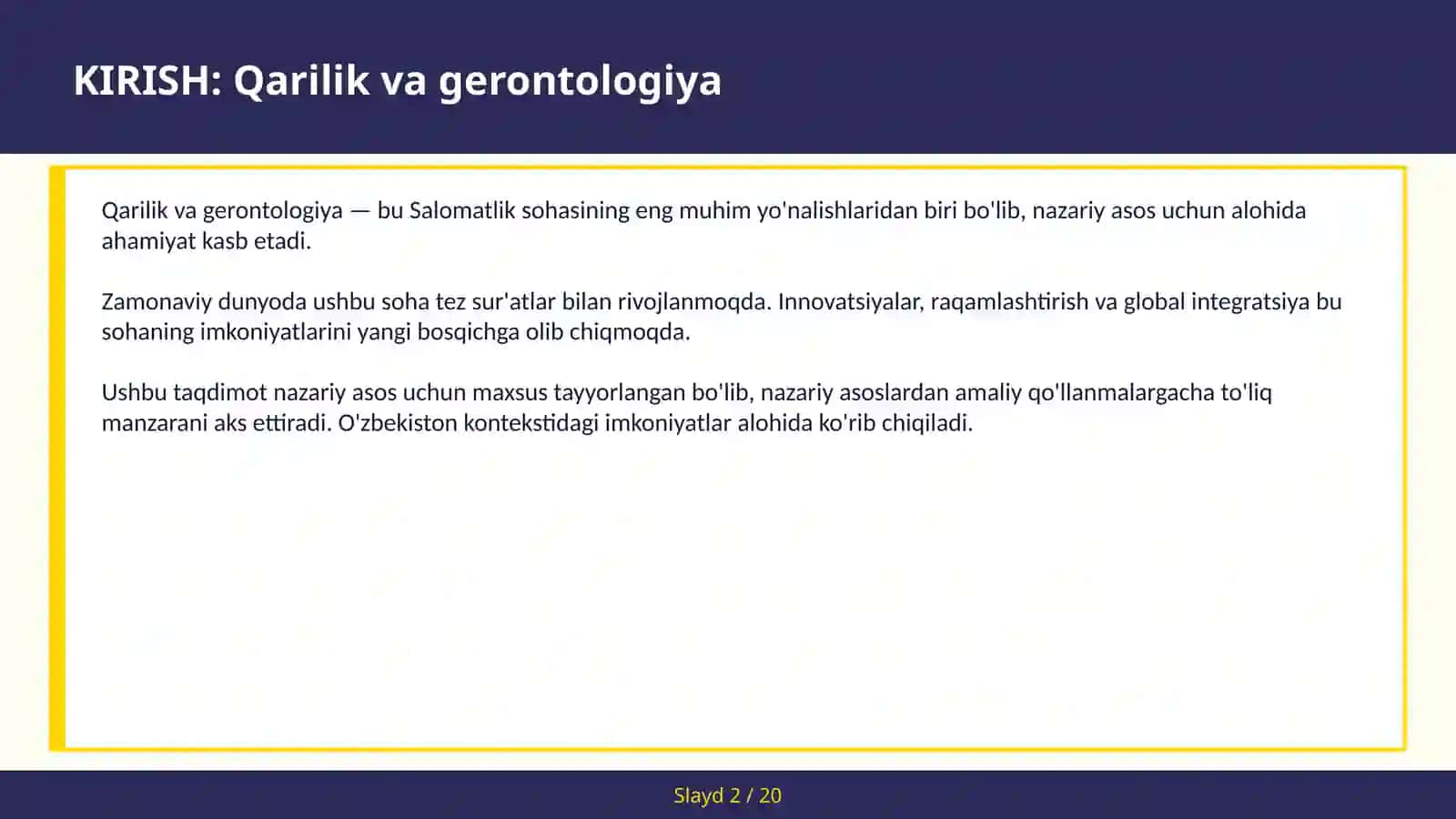 QARILIK VA GERONTOLOGIYA 2