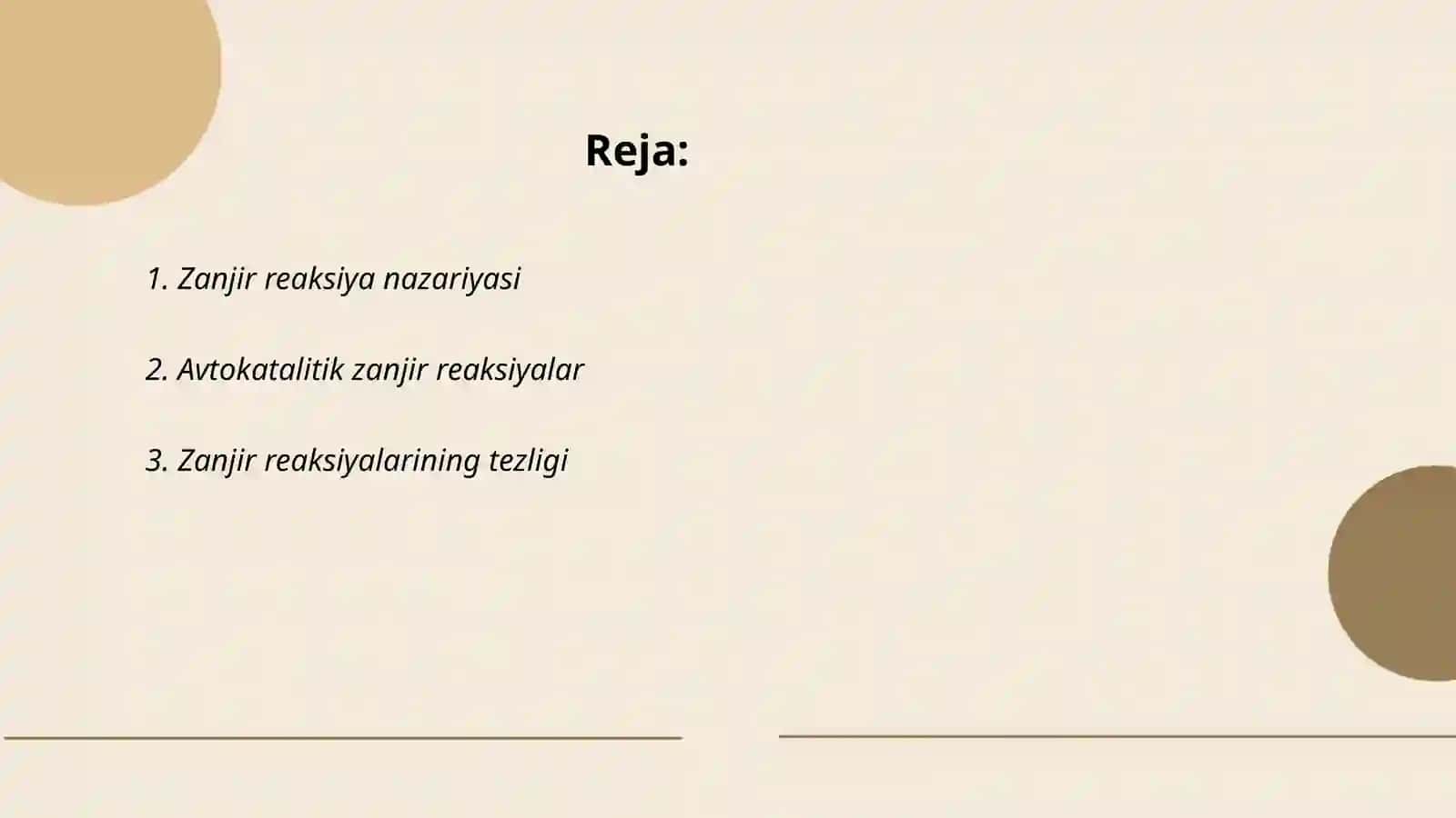 Zanjir reaksiya nazariyasi 2