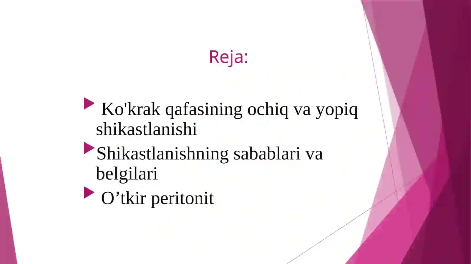 Ko'krak qafasining ochiq va yopiq shikastlanishi 2