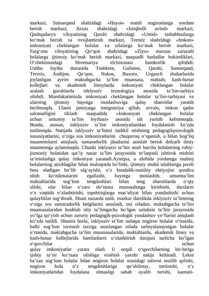 Inklyuziv ta’lim kursi 2