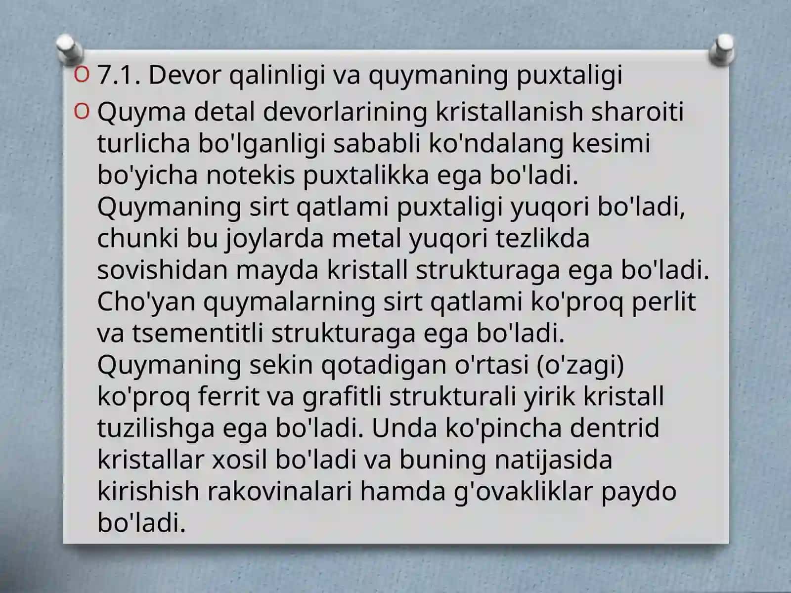 Quyma detallarni loyihalash 2