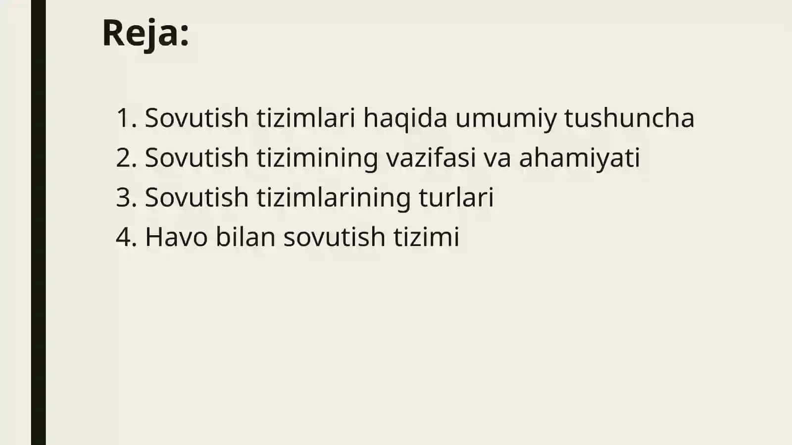 Sovutish tizimlari 2