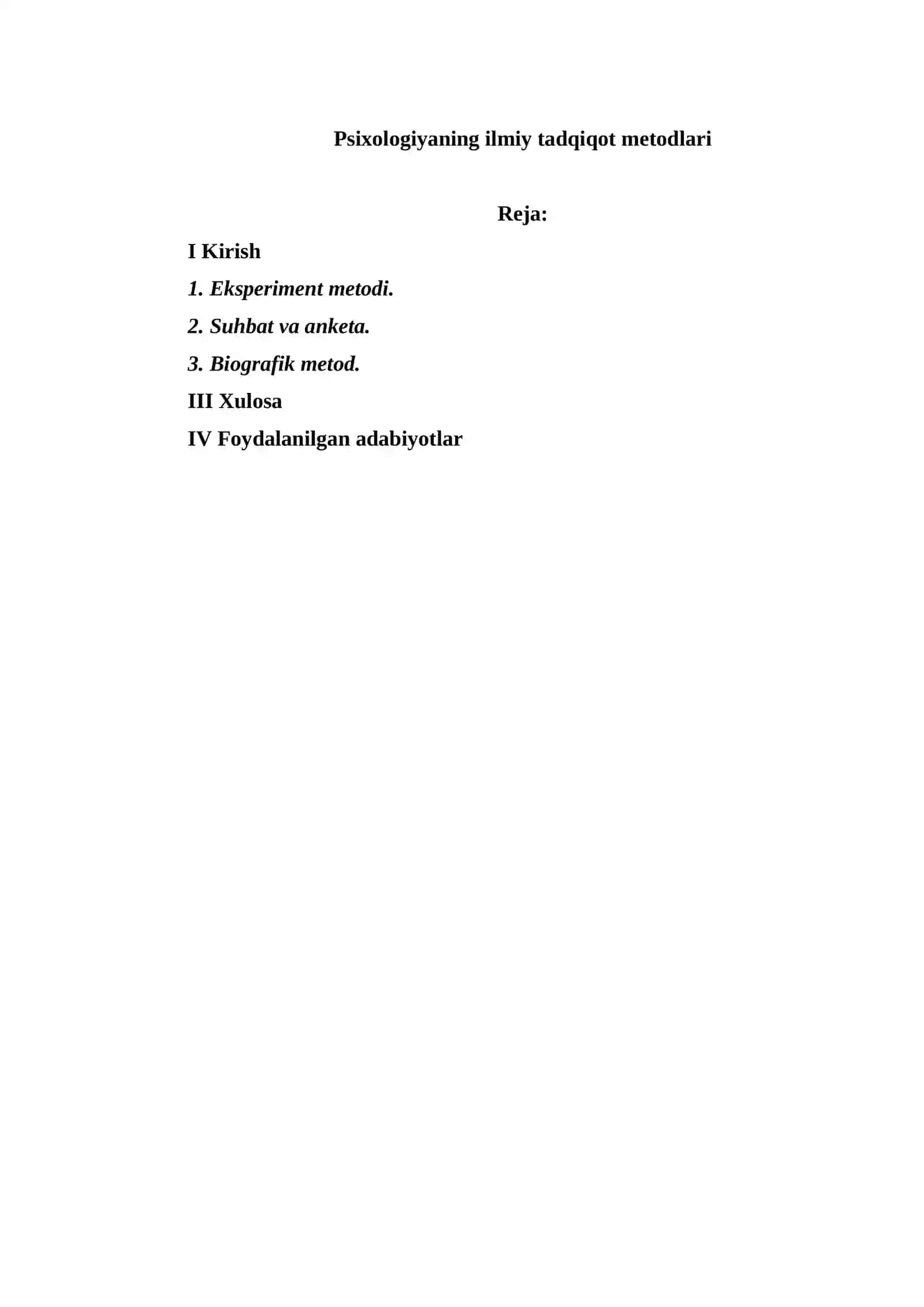 Psixologiya fakulteti REFERAT 2
