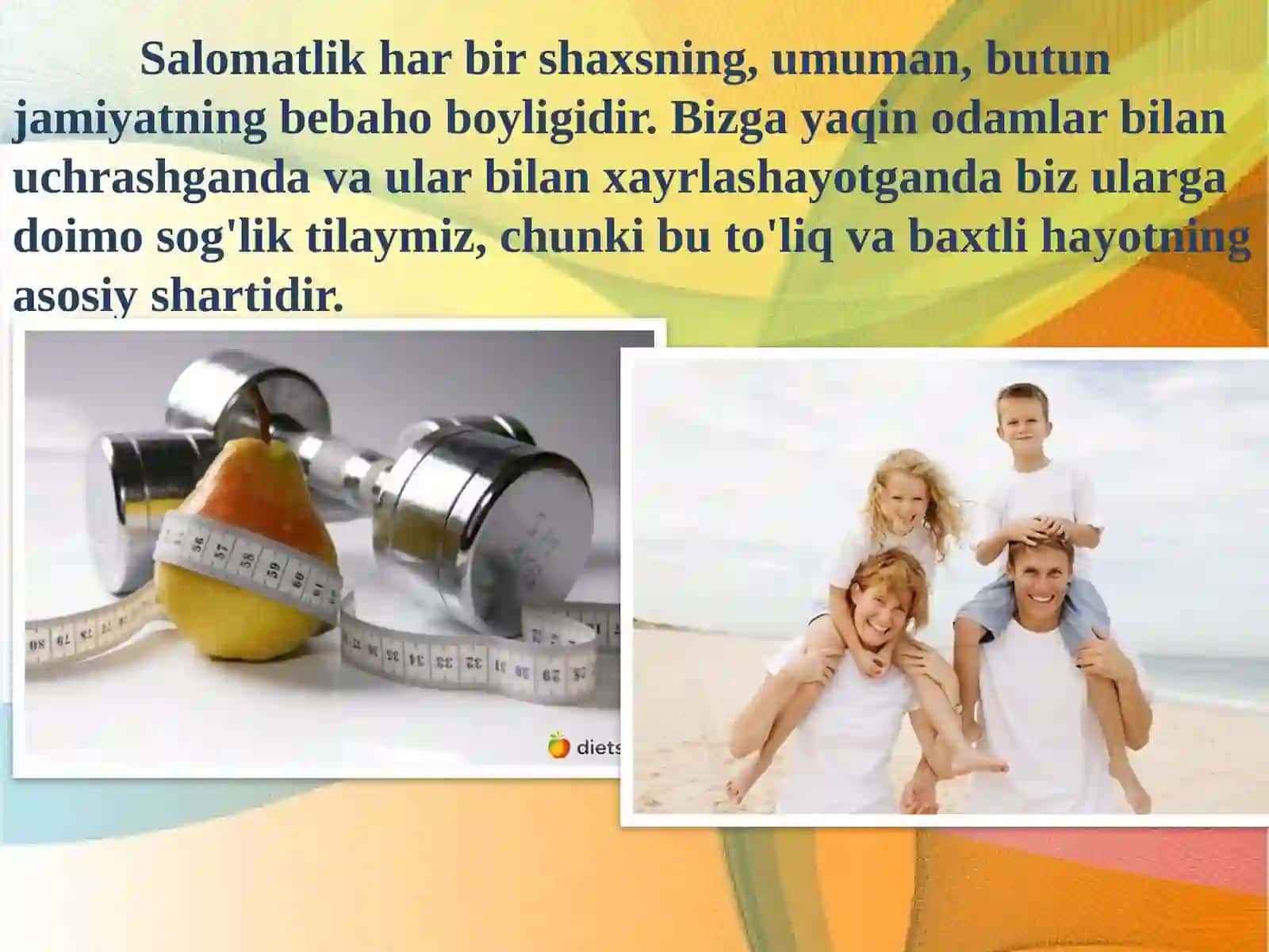 Sogʻliqni saqlashni diagnostika usullari. Antropometrik yondashuvlar 2