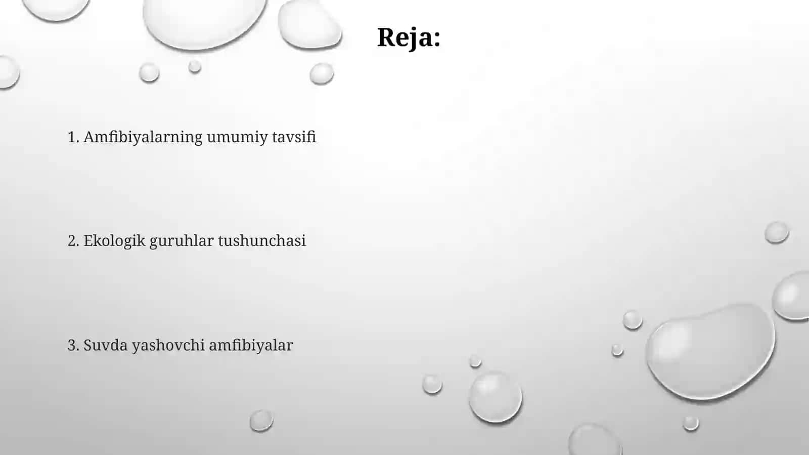 Amfibiyalarning asosiy ekologik guruhlari 2