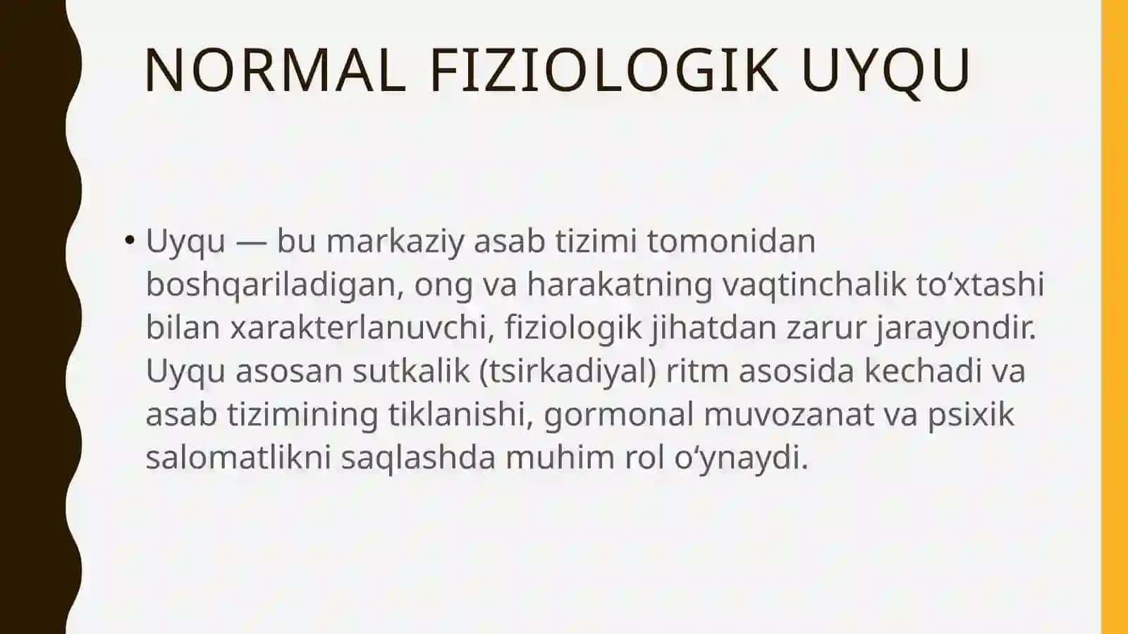 Uyqu buzilishlari 2
