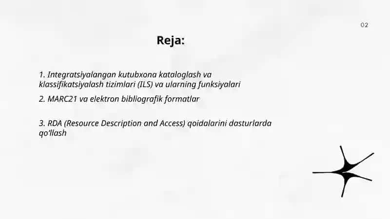 Kutubxona kataloglash va klassifikatsiyalash dasturlari 2