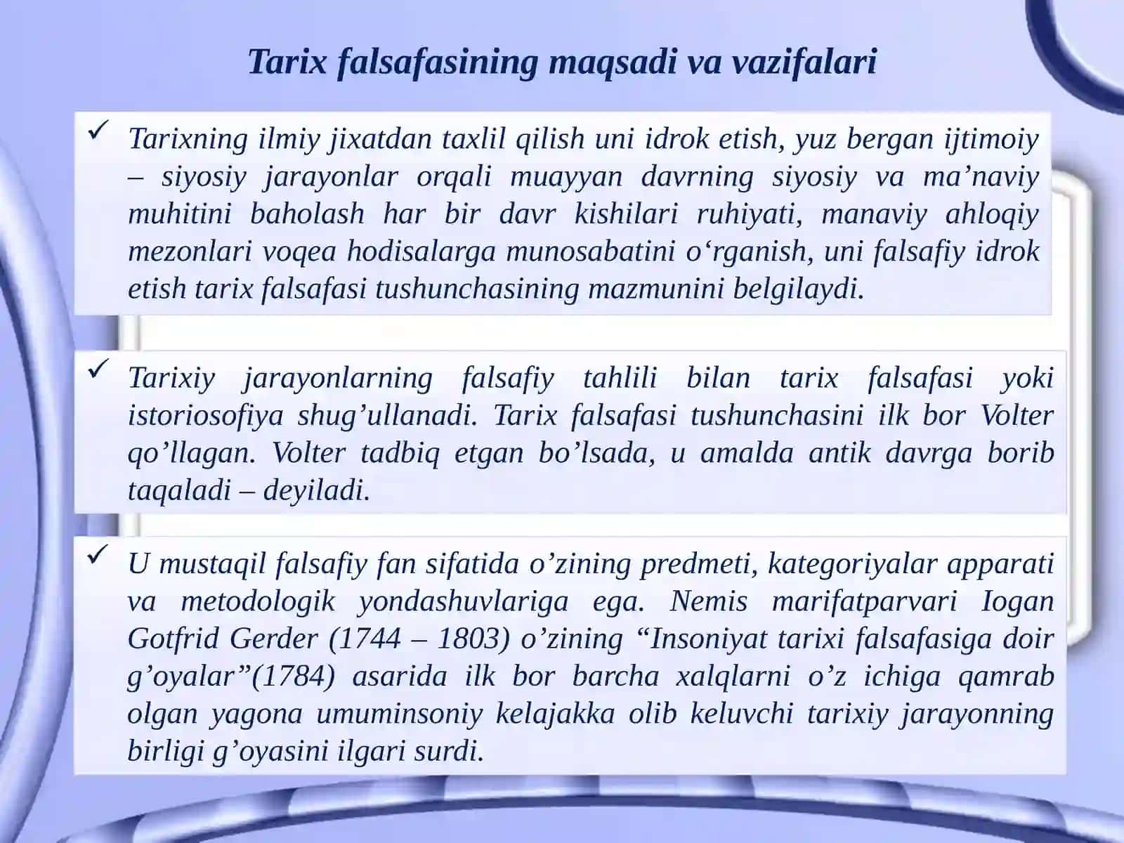 Tarix Falsafasi va Falsafa Tarixi 2