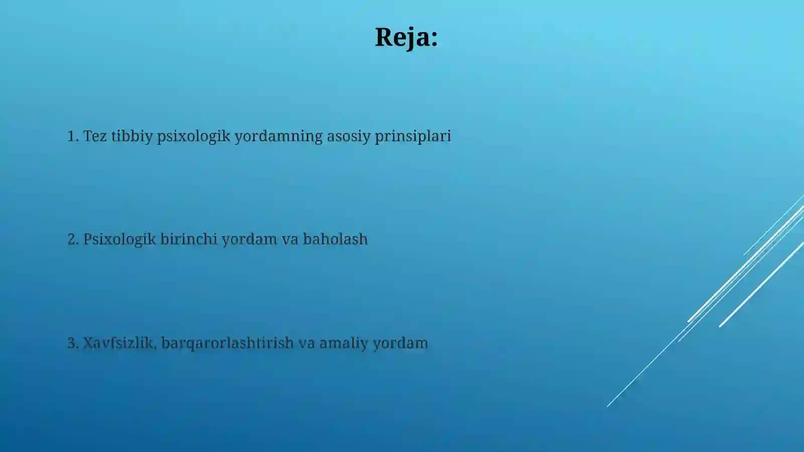 Tez tibbiy psixologik yordam 2