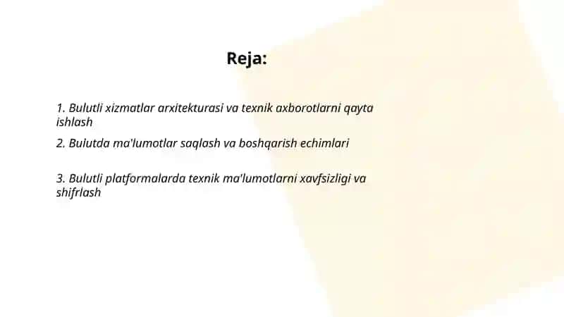 Bulutli Texnologiyalar 2