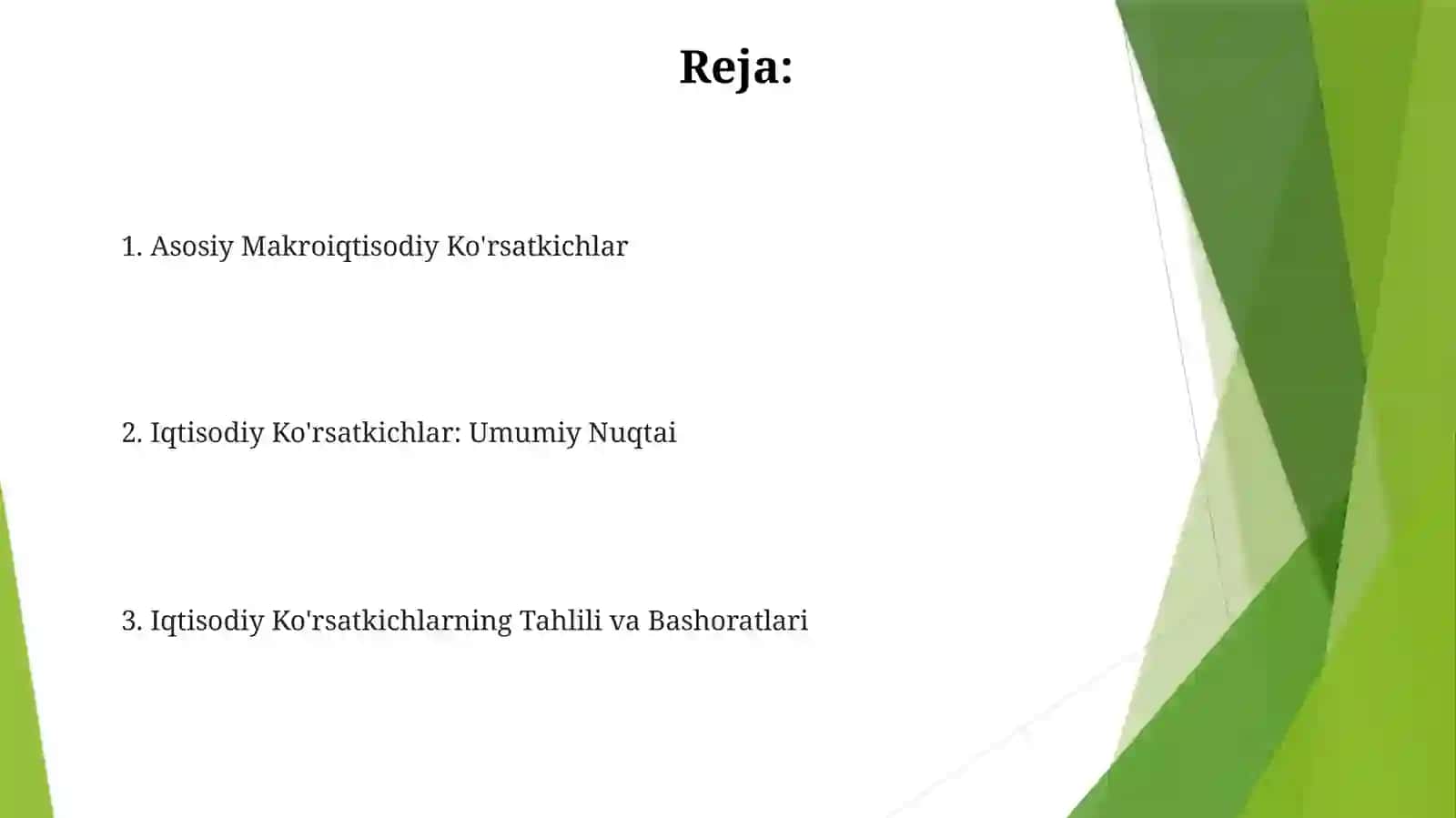 Iqtisodiy indekslar haqida 2