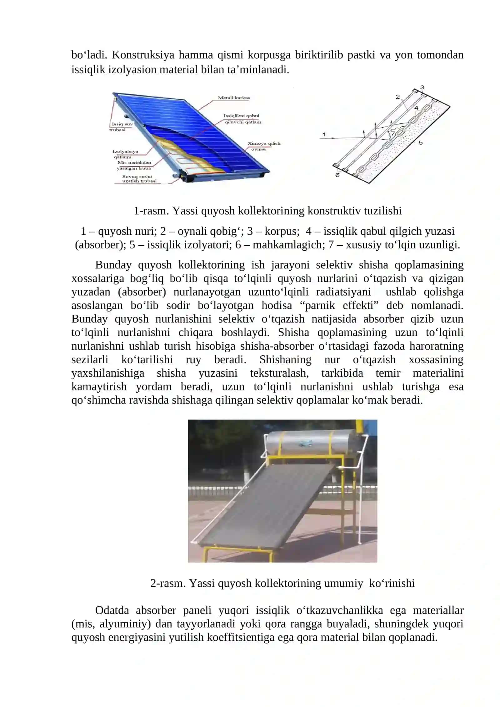 Quyosh Suv Isitish Kollektorlari 2