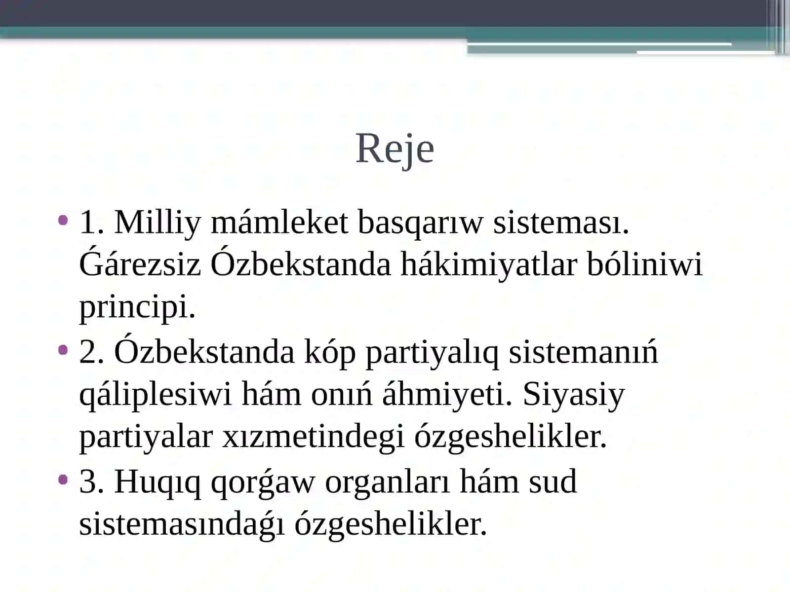 Siyasiy reformalar 2