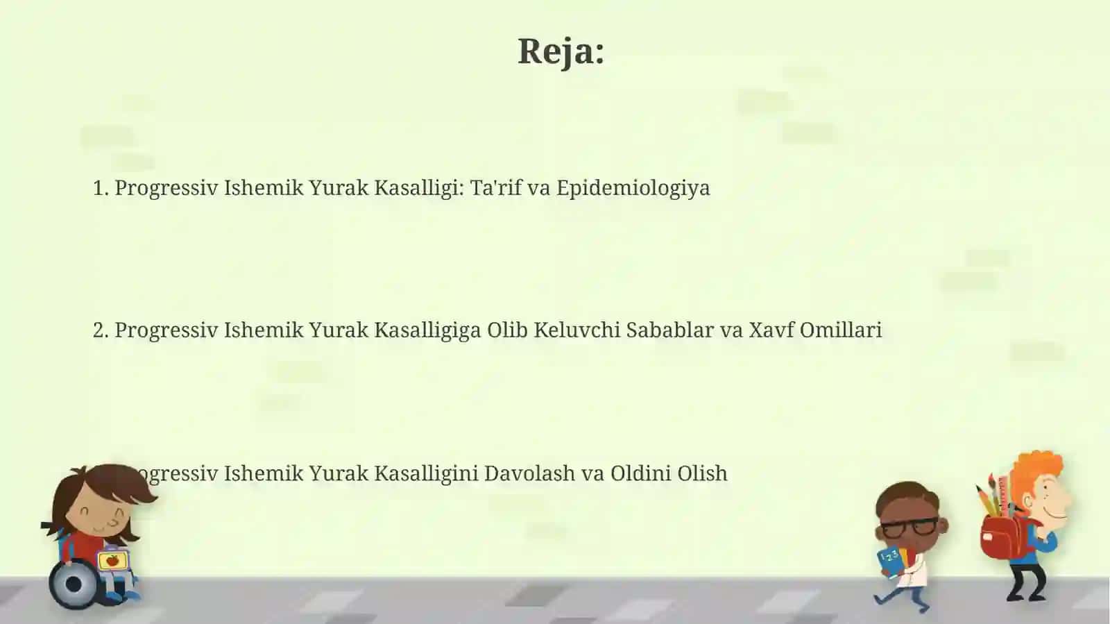 Progressiv Ishemik Yurak Kasalliklari 2