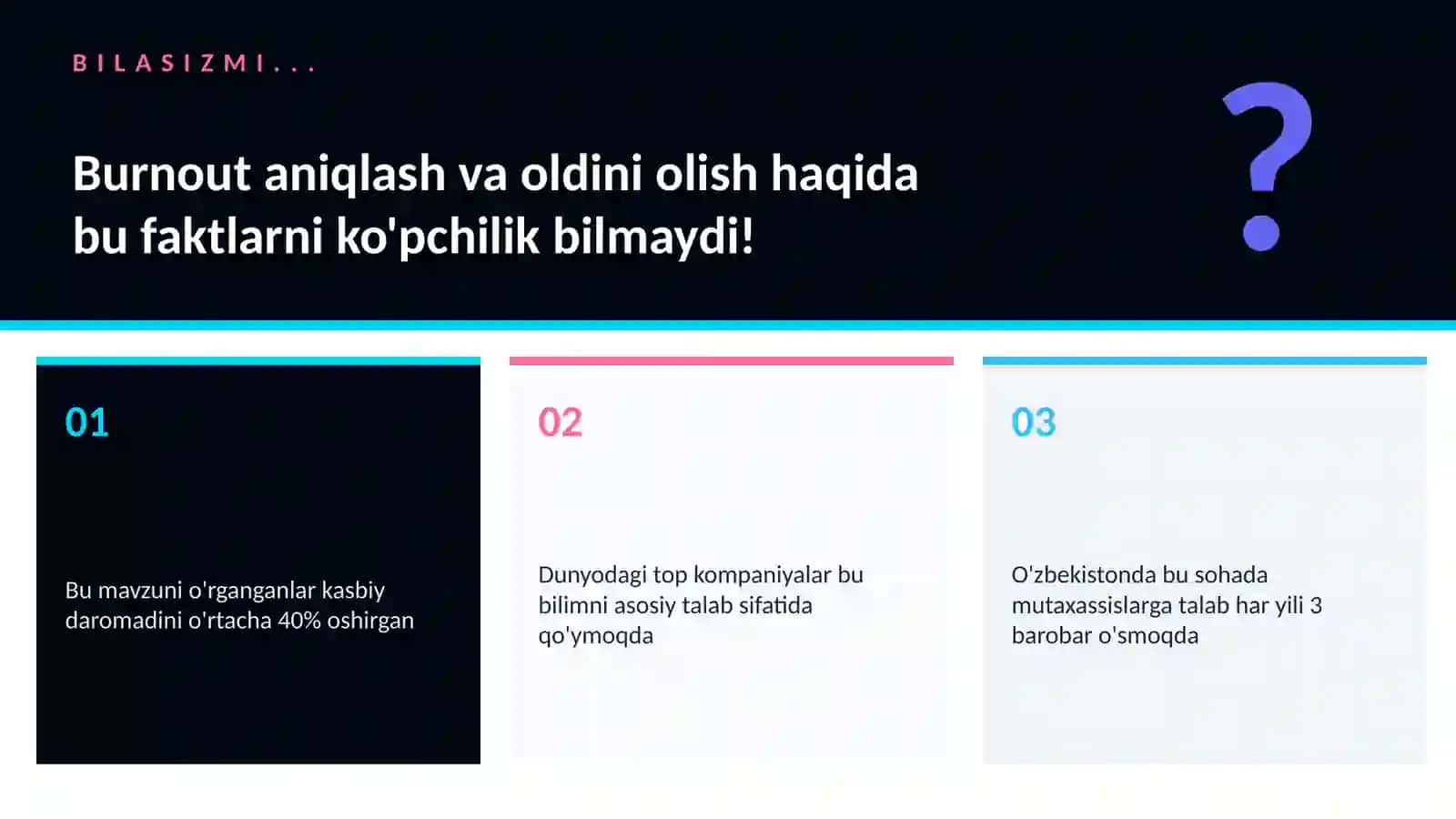 Burnout aniqlash va oldini olish 2