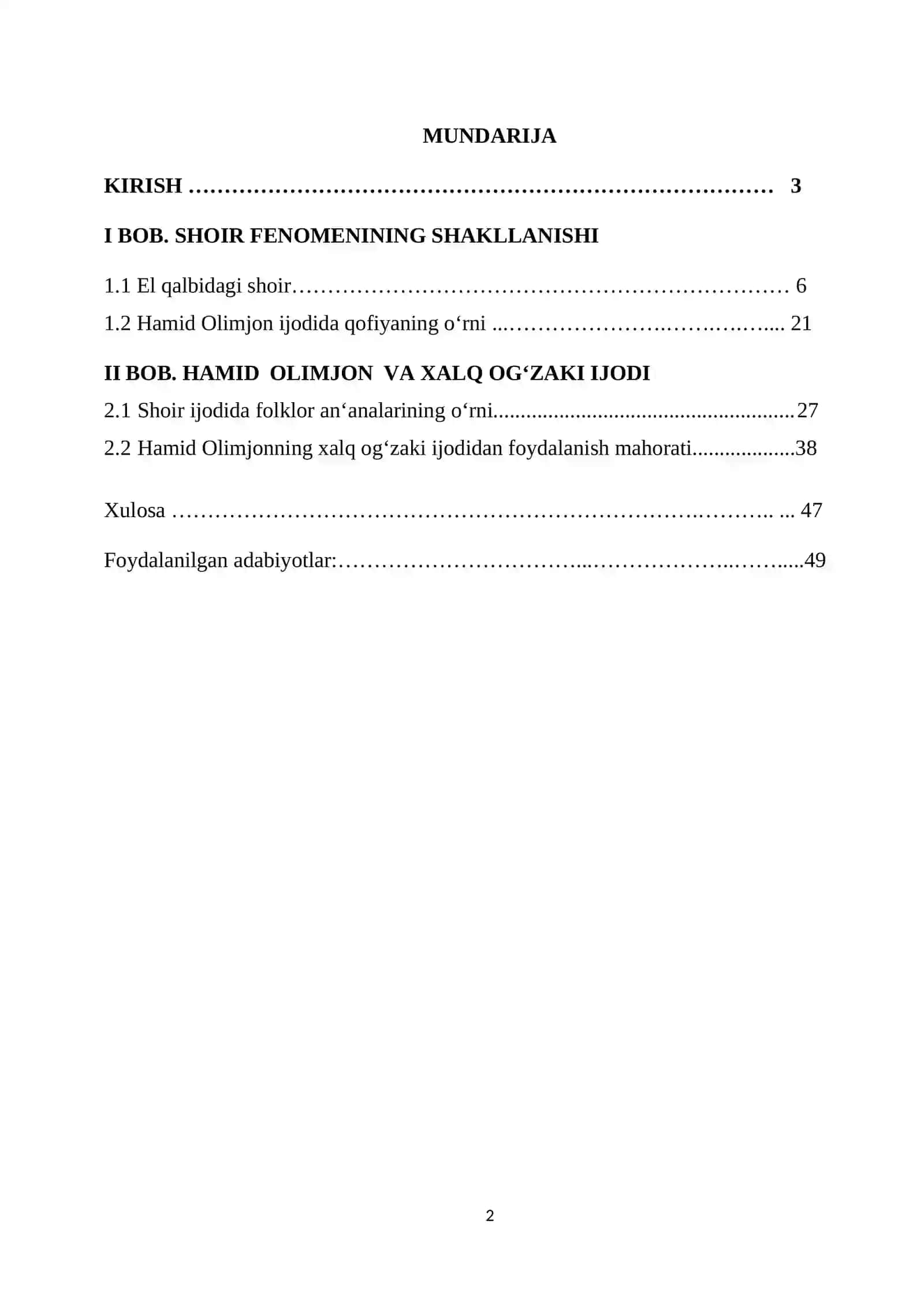 Hamid Olimjon lirikasi 2