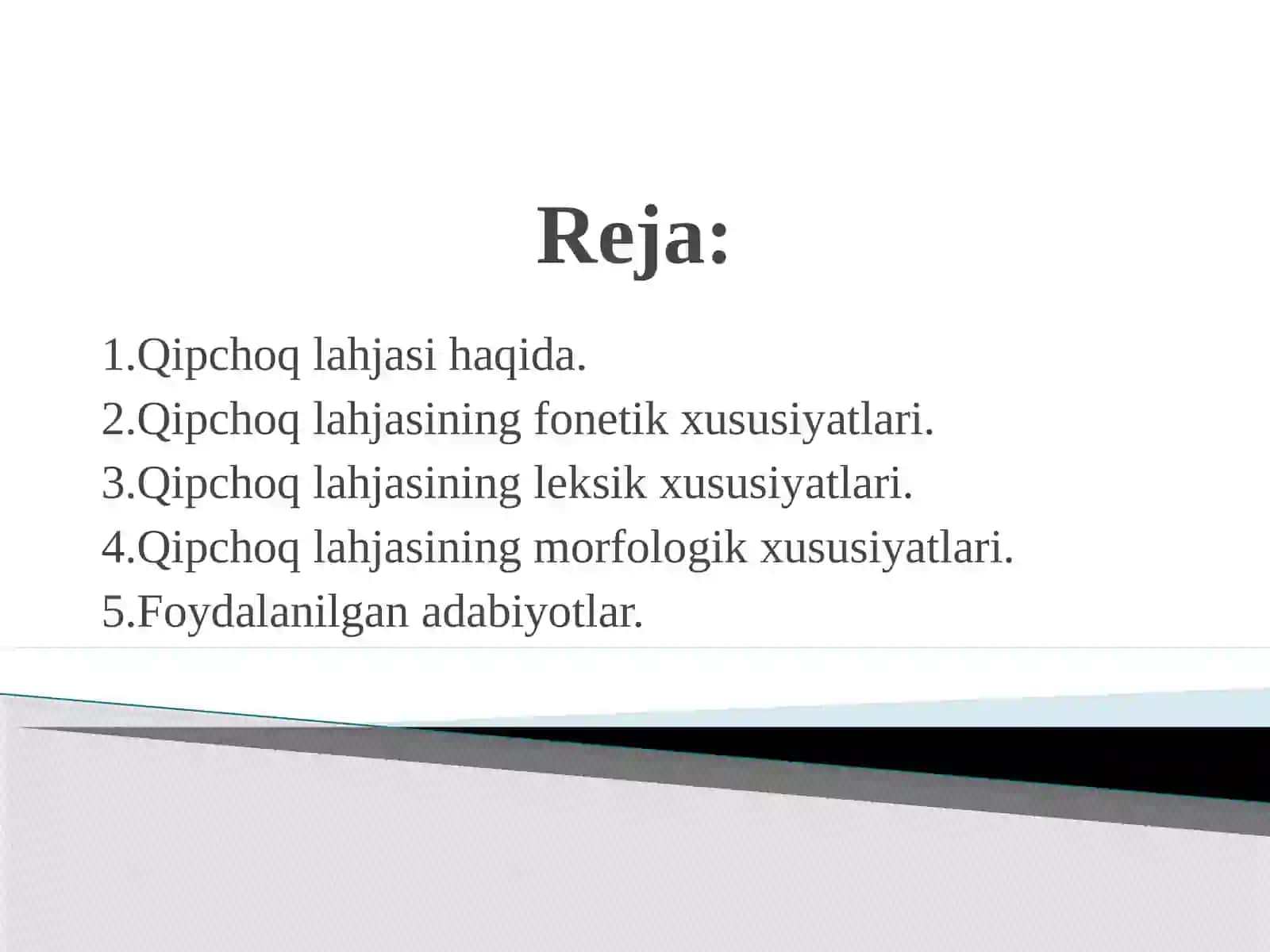 Qipchoq lahjasining o’ziga xos xususiyatlari (Jizzax shevasi asosida) 2