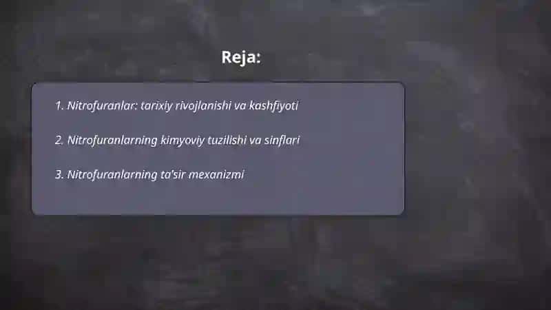 Nitrofuran mahsulotlari farmakologiyasi 2