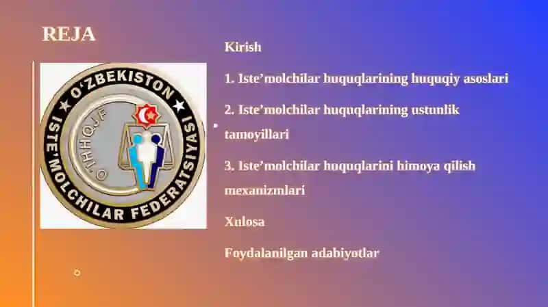 Iste’molchilar huquqlarining ustunligi 2